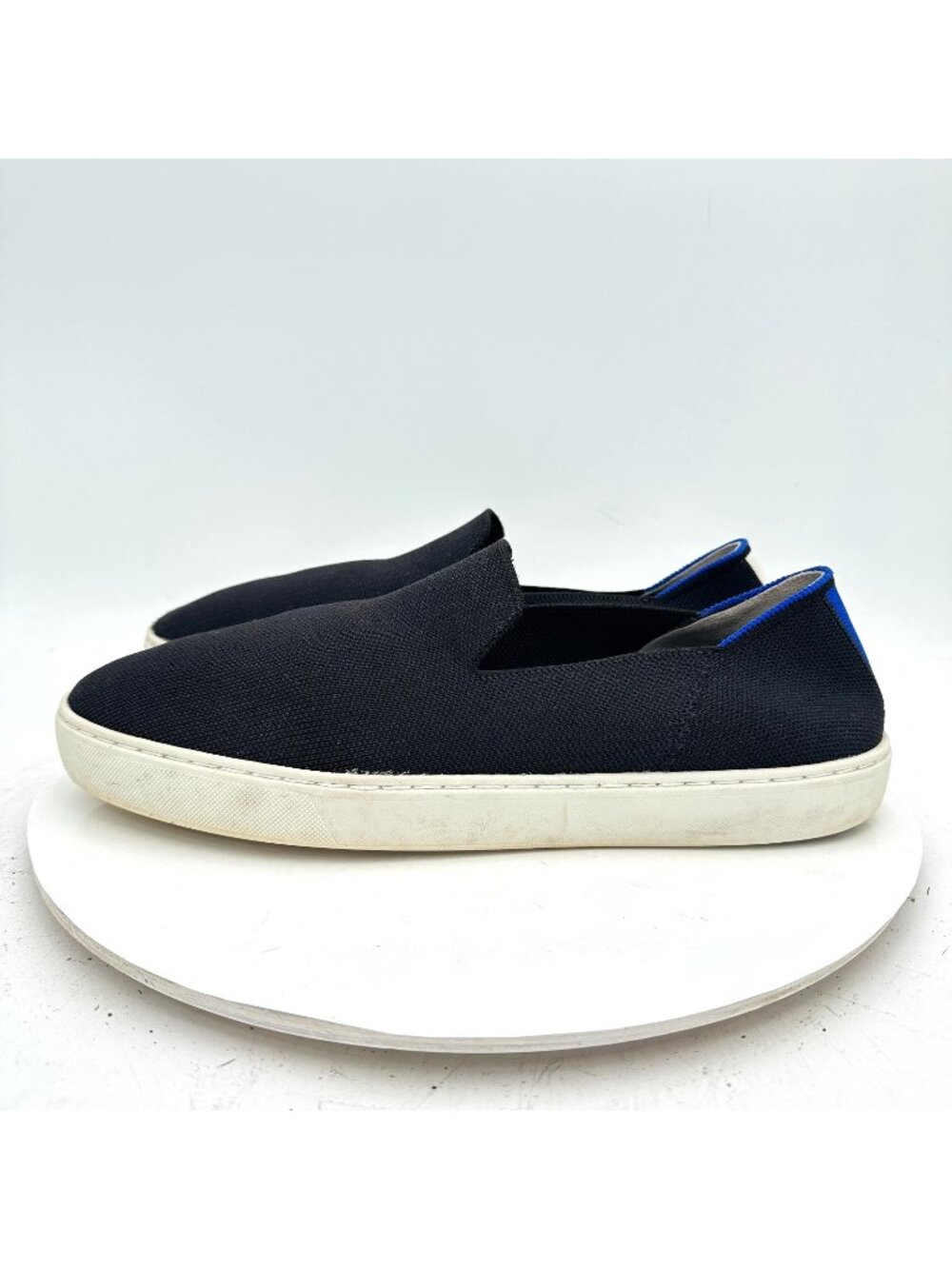 Rothys The Original Slip On Women Size 12 Blue Navy White Comfort Shoes